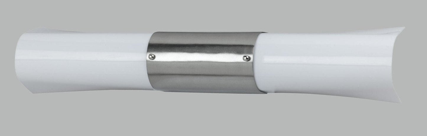 Cal Lighting LA-196-BS Transitional Wall Lamp, Metal, Silver, 24.75inL x 3.3inW x 5.5inH
