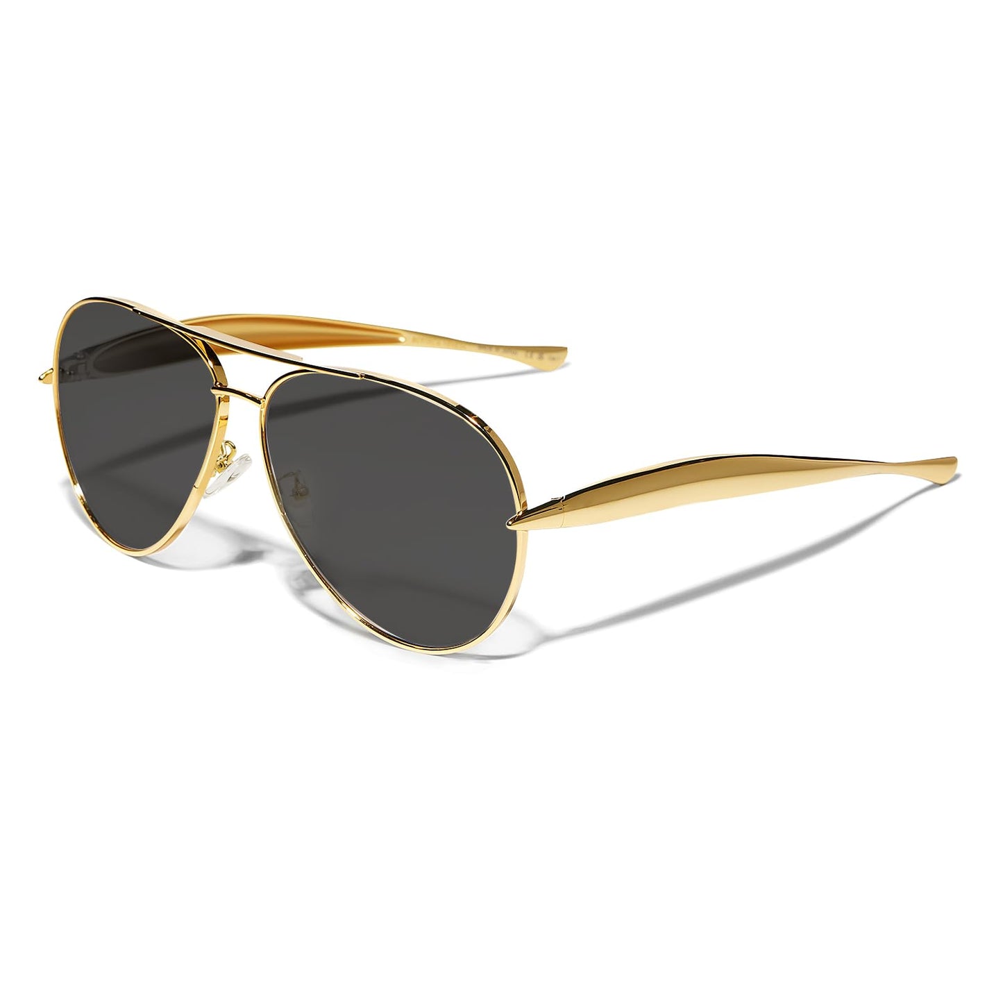 Retro Gold Aviator Sunglasses for Women Men, 2025 Metal Oversized 70s Aviators Sun Glasses