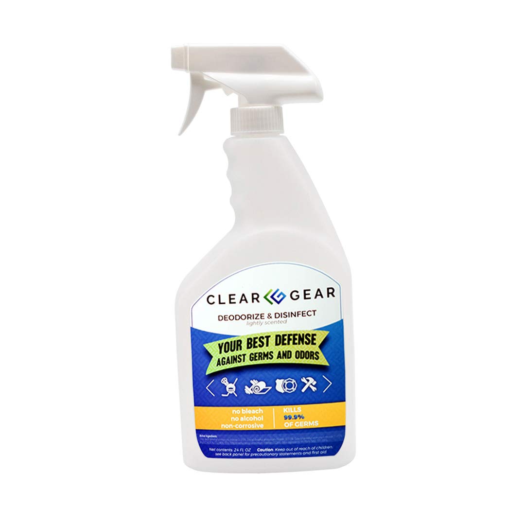 Disinfectant, Cleaner, and Deodorizer For Sports Equipment, Gyms, and Fitness Centers - EPA-Registered, Hospital Grade, Made in USA - 1-Pack of 32 Oz Bottle Disinfecting Spray