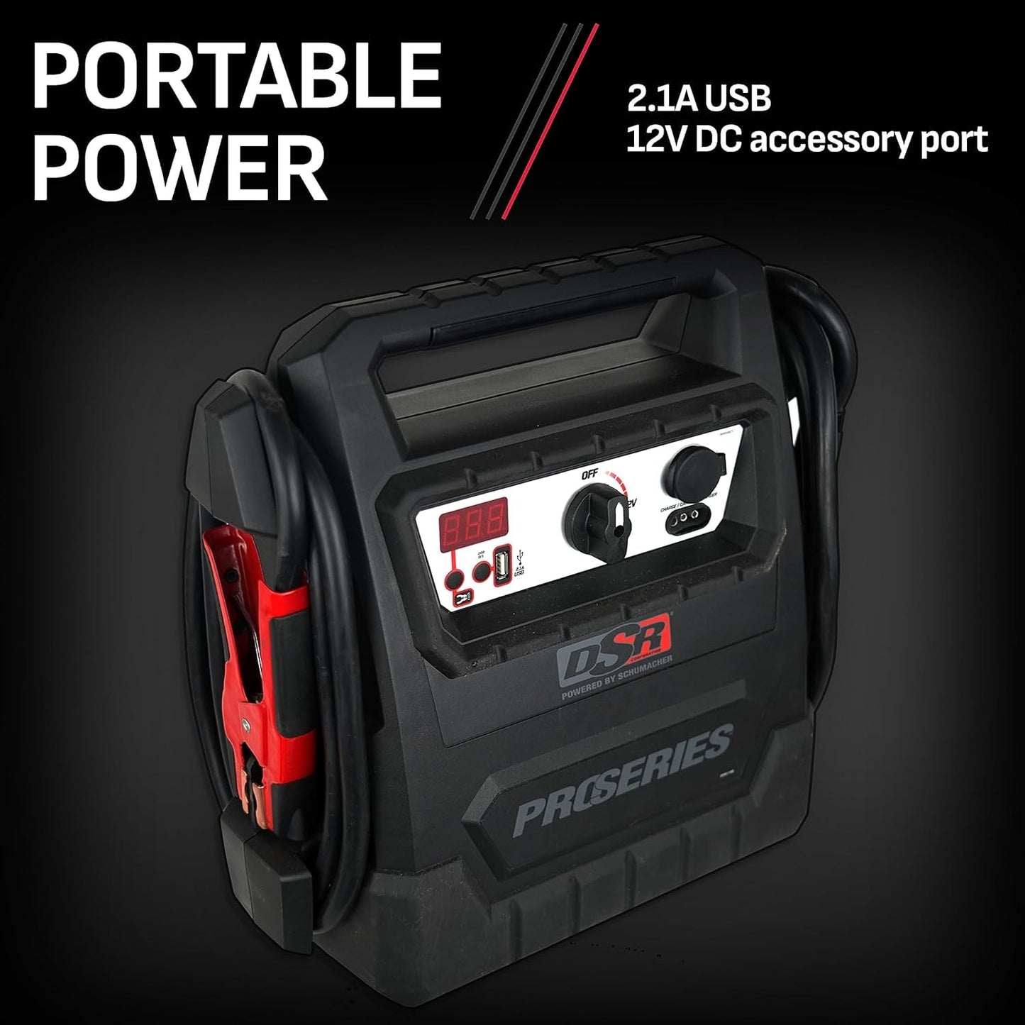 Schumacher Electric DSR Pro 4000A Heavy-Duty Car Battery Jump Starter & Portable Power Station, 12V DC Charging & 2.1A USB Charging, Professional Grade, for 12V Automotive & Marine Batteries, DSR159