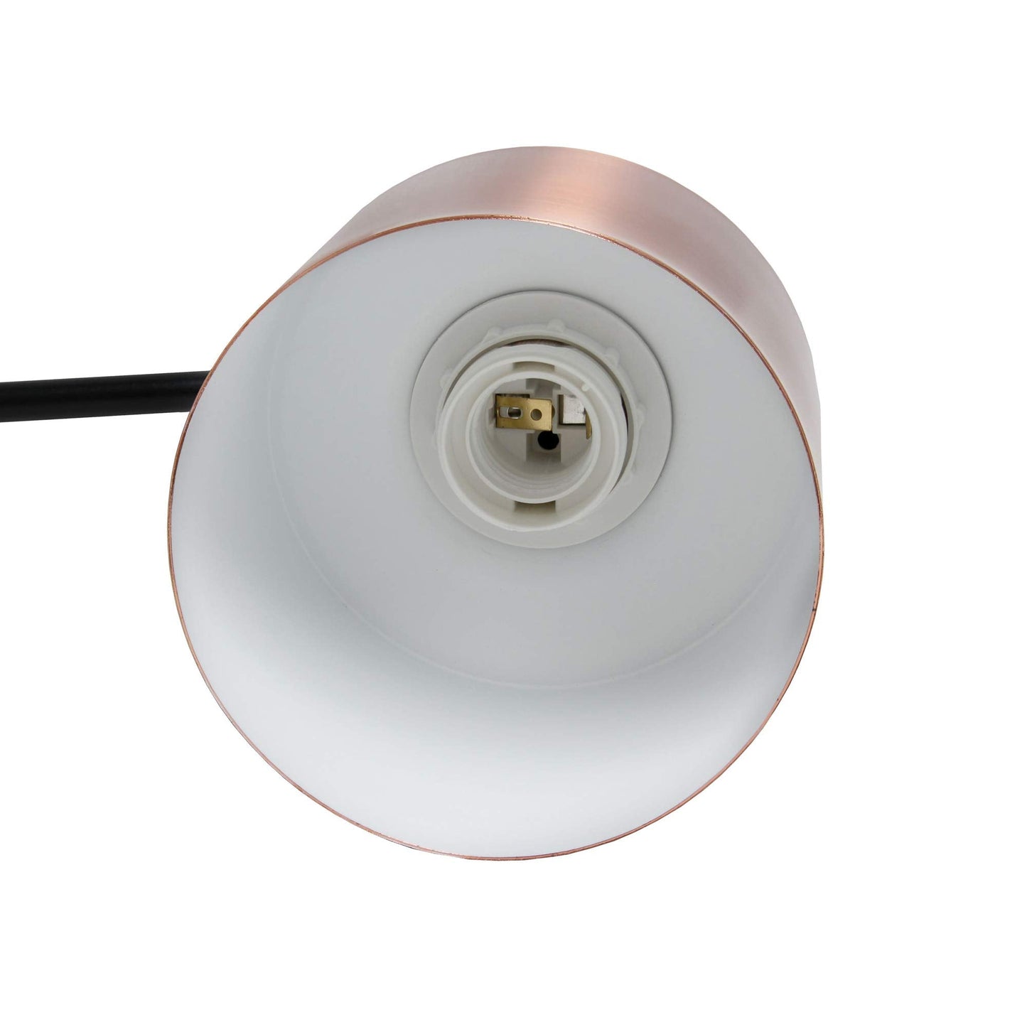 Simple Designs LT2074-RGD Metal Table Lamp, Iron, Rose Gold