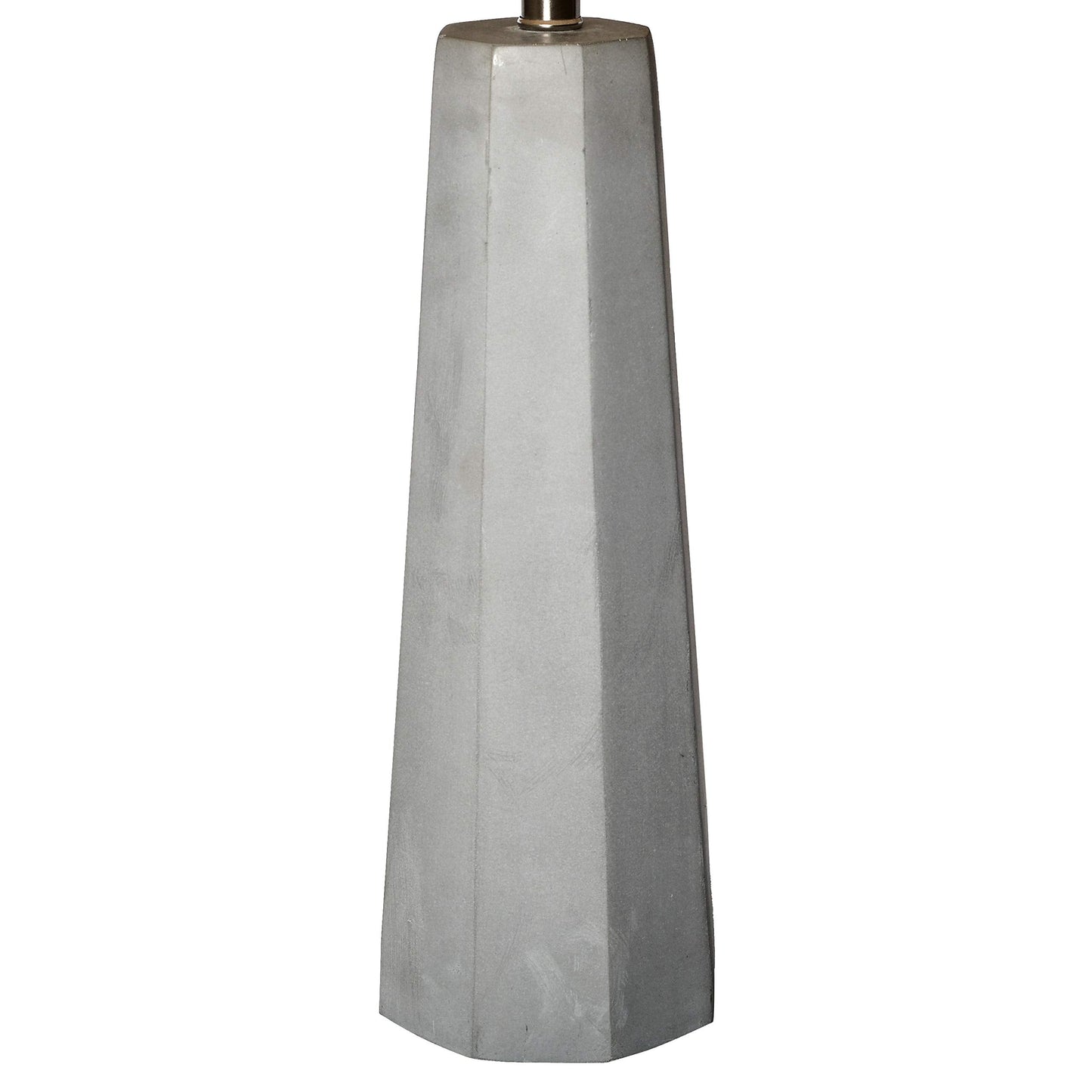 Elegant Designs Concrete Table Lamp, Fabric Shade, 14inL x 14inW x 30.5inH, White, Model LT3324-WHT