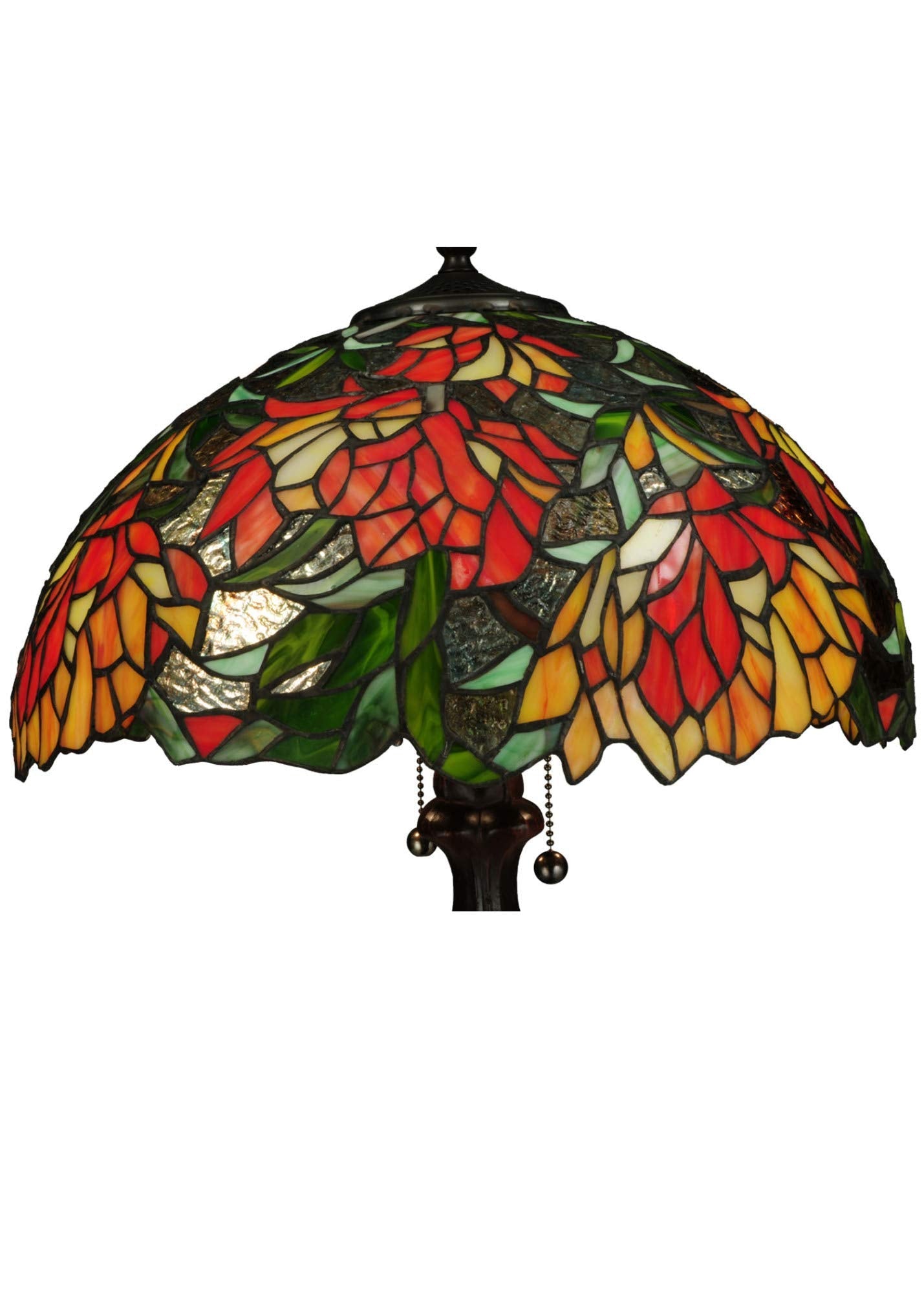 Meyda Tiffany 23-Inch Lamella Table Lamp, Glass/Metal, Bronze/Dark, Model 134534