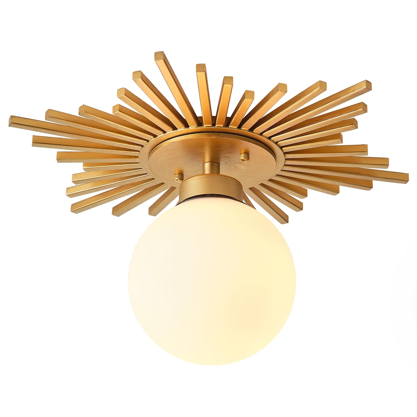 Gold Chandeliers For Dining Room Semi Flush Mount Ceiling Lights Over Table Pendant Lamp For Kitchen Bedroom Entryway Hallway Living Room E26 Base Bulb Not Included 18 Inch