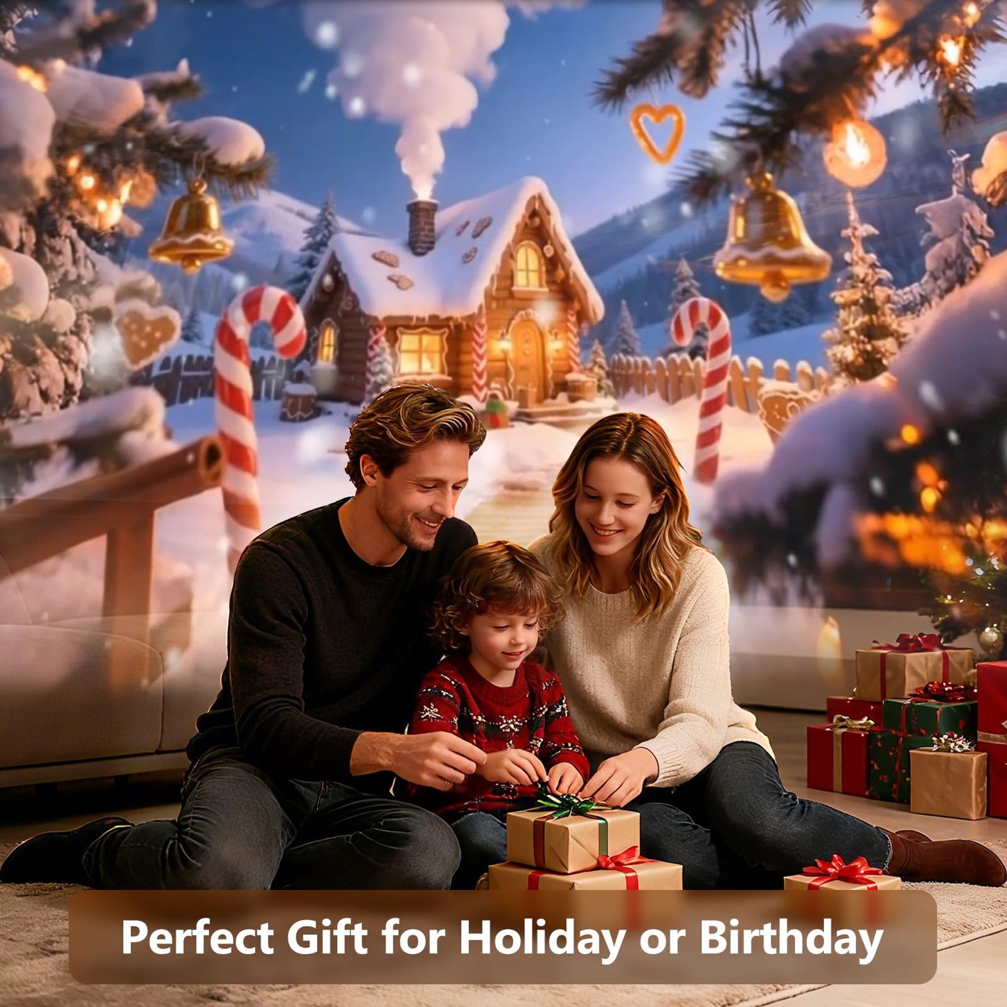 Rossetta 3D Projector Mini Hd 3D Galaxy Projector With Bluetooth Speaker & Remote 1/2H Timer 60 Themes Night Light For Kids Bedroom Room Decor Birthday & Christmas Gifts For mature-themeds Girls Boys