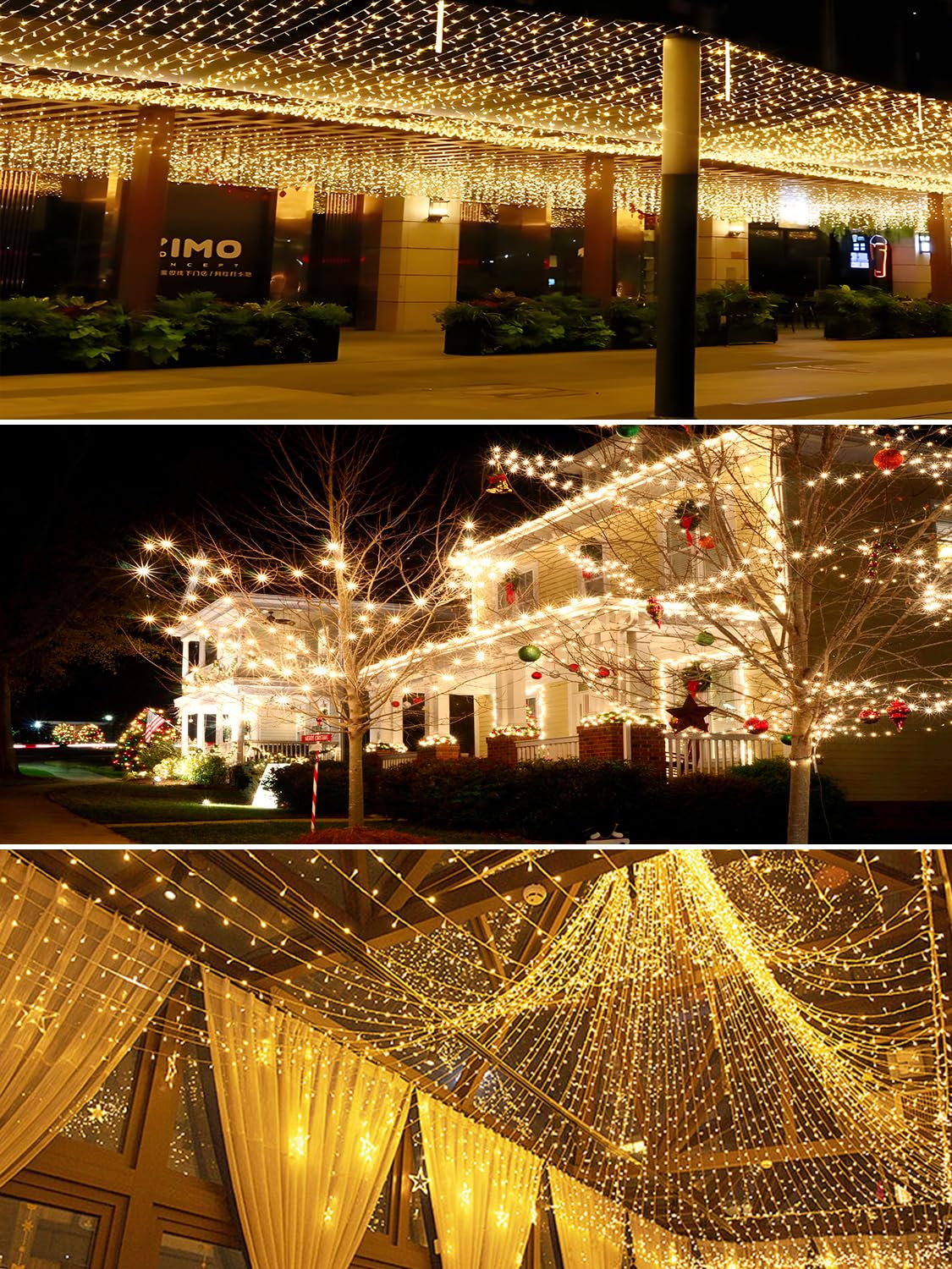 Lamyar Christmas Lights With 1000 Leds 328Ft Extra Long Plug In Fairy String Lights For Outdoor Tree And Indoor D?Or 8 Modes & Timer Ip65 Waterproof Lights For Yard Garden Decor (Warm White)