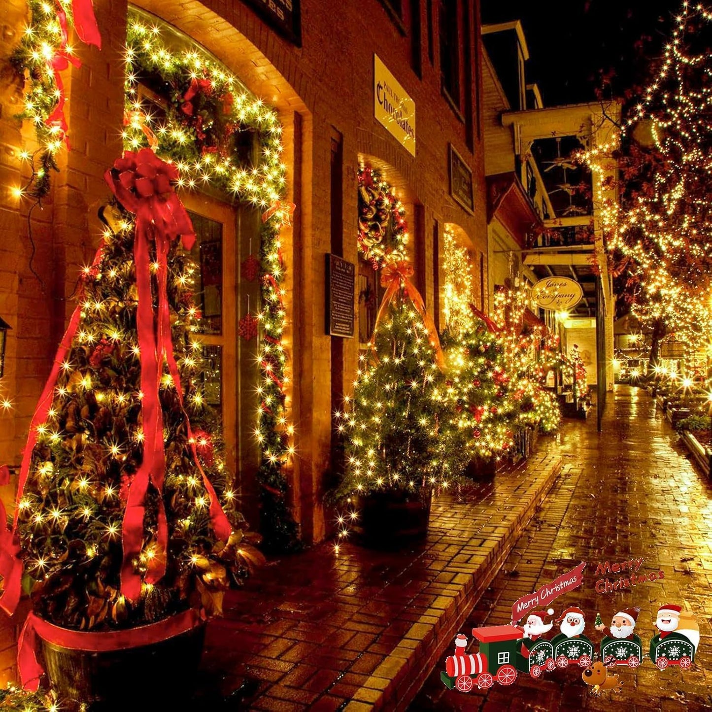 6 Pack 270Ft Solar Christmas Lights Outdoor Waterproof Super Bright 480 Led Solar String Lights With 8 Lighting Modes Green Wire Twinkle Tree Light For Outside Xmas Party Decorations (Warm White)