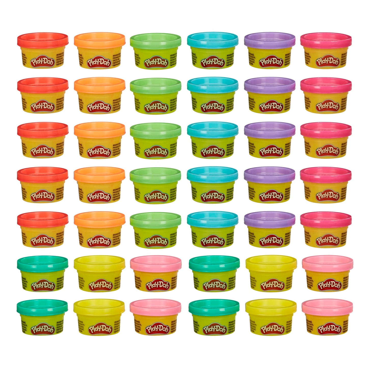 Play Doh Bulk Handout 42-Pack of 1-Ounce Modeling Compound Cans, Non Candy Halloween Handout Toys & Party Favors, Kids Arts & Crafts, Preschool Toys, Ages 2+ (Amazon Exclusive)