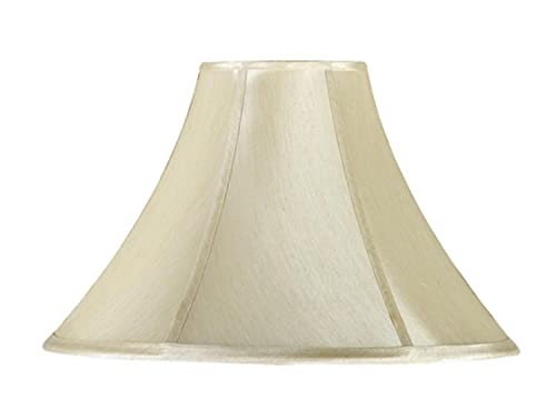 Cal Lighting SH-7138 Side Bell Fabric Shade, Glass, 12in Height, 19in x 19in, See Image