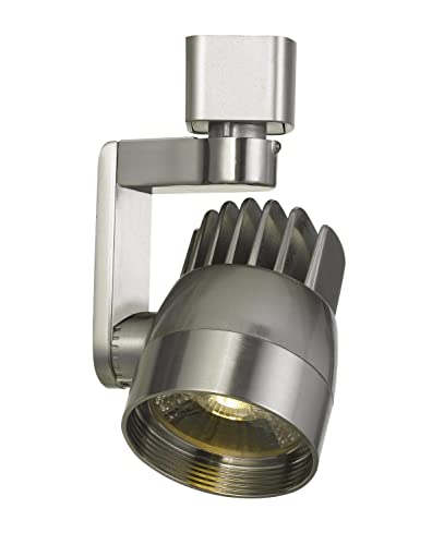 Cal Lighting HT-806-BS Dimmable LED Track Fixture 12W 960 Lumen 3000K Brushed Steel 6.00x4.35x3.50