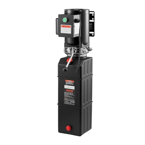 Vevor Hydraulic Pump 15 Quart Hydraulic Motor Hydraulic Lift Single Phase Car Lift 3450 RPM Dump Trailer 208-230 Volt Portable Car Lift 2 Horsepower Auto Lift Vehicle Lift Portable Power Press