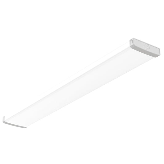 Lithonia Lighting Truwrap 4 Foot Led Ceiling Light Fixture  Low-Profile Wraparound Led Shop Light  Adjustable Lumens  Selectable Warm White/Cool White/Daylight Color  Flat Diffuser  Narrow Width