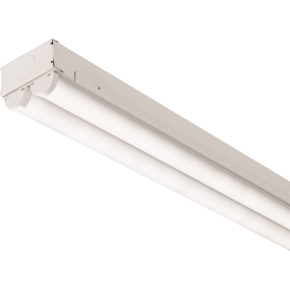 Lithonia Lighting LED Strip Light, 8-Foot, 2-Light, Aluminum, Model MNSL L96 2LL MVOLT, 4000K, 80CRI, White