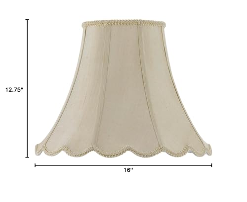 Cal Lighting Traditional Shade Lighting Accessory, Scallop Bell Champagne, Metal, Model CALSH-8105/16-CM