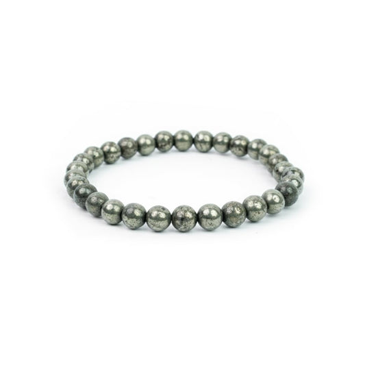 Astrotalk Raw Pyrite Bracelet for Women (6mm Beads) | Pyrite Stone for Wealth, Prosperity & Good Luck | Boosts Confidence, Focus & Motivation | Hand Bracelet for Women | Gift for Woman