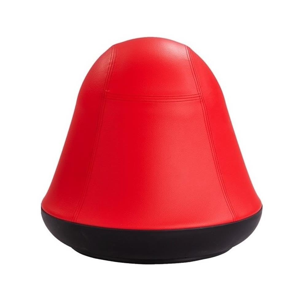 Safco Runtz Swivel Ball Chair for Kids, Anti-Burst, Exercise Ball Chair, 360° Rotation, Supports Movement, Better Posture and Balance, Red
