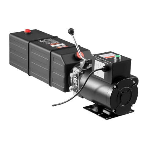 Vevor Hydraulic Pump 15 Quart Hydraulic Motor Hydraulic Lift Single Phase Car Lift 3450 RPM Dump Trailer 208-230 Volt Portable Car Lift 2 Horsepower Auto Lift Vehicle Lift Portable Power Press