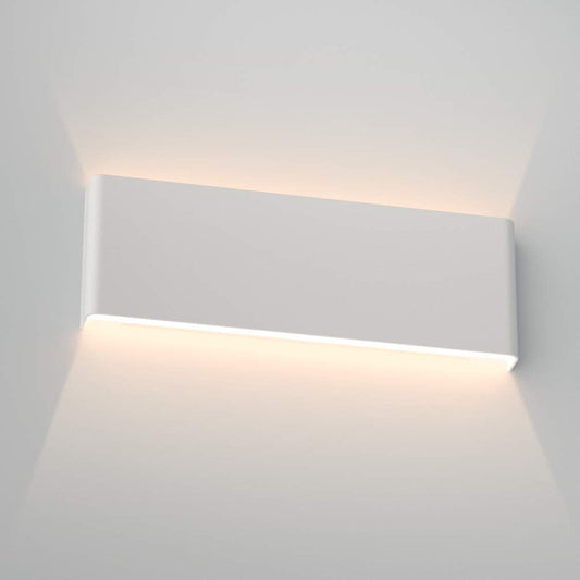 Aipsun Modern Vanity Light - 15.75in Matte White Up and Down LED for Bathroom, Warm Light 3000K, Aluminum Material