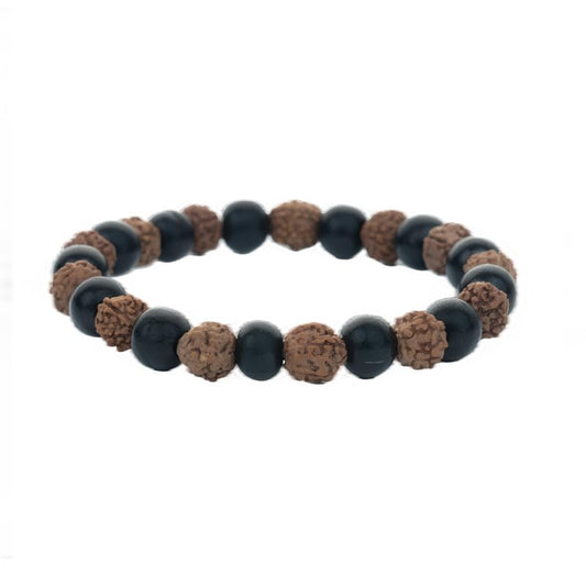 Astrotalk Divya Rudraksha Karungali Bracelet | Original 5 Mukhi Rudraksha and Karungali Beads| Shields From Evil Eye, Brings Peace & Focus | Bracelet for Man and Woman | Gift for Man & Woman