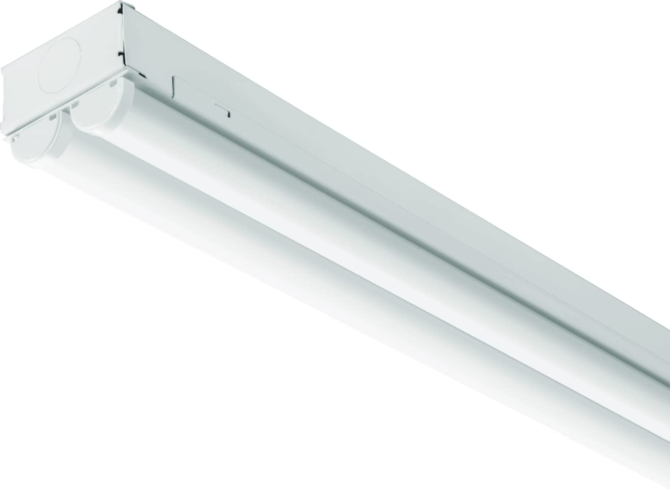 Lithonia Lighting LED Strip Light, 8-Foot, 2-Light, Aluminum, Model MNSL L96 2LL MVOLT, 4000K, 80CRI, White