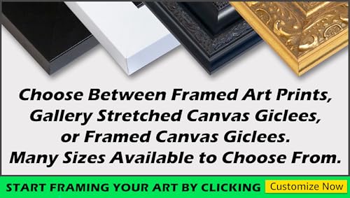 ArtDirect Non-Embellish Persiann Ornament II Custom Framed Art Print Giclee Print or Canvas Options with Various Sizes and Customization by Vision Studio