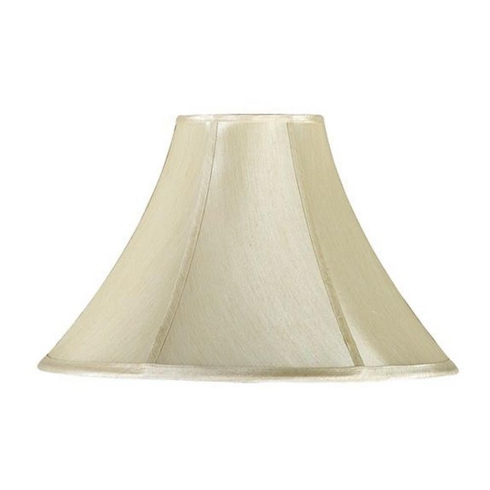 Cal Lighting SH-7138 Side Bell Fabric Shade, Glass, 12in Height, 19in x 19in, See Image