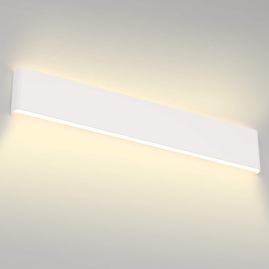 Aipsun Modern LED Vanity Light Fixture, 30W, 32.6 inch, Warm White 3000K, Aluminum, Up and Down Wall Light, GWA065-830-Bai