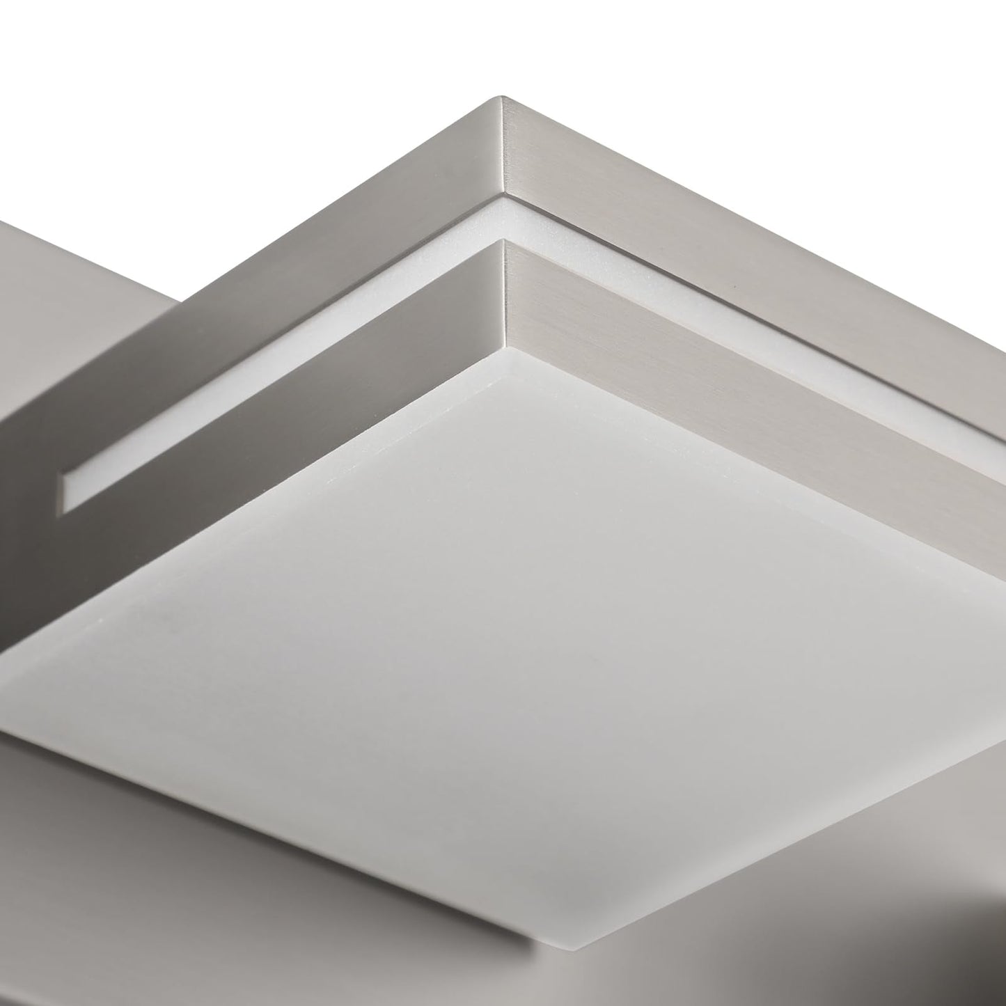 Sinerise Led Modern Bathroom Vanity Light Fixtures (4-Light  30-Inch  Dimmable)  Brushed Nickel Modern Acrylic Bathroom Wall Lighting Fixtures Over Mirror (Cool White 6000K)