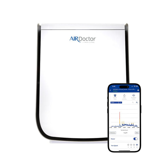 AIRDOCTOR 2000i SMART Air Purifiers for Small Rooms & Medium/Small Bedrooms, 3 Stage Filtration with Pre-Filter, UltraHEPA, Carbon/VOC (AirDoctor 2000i Smart)