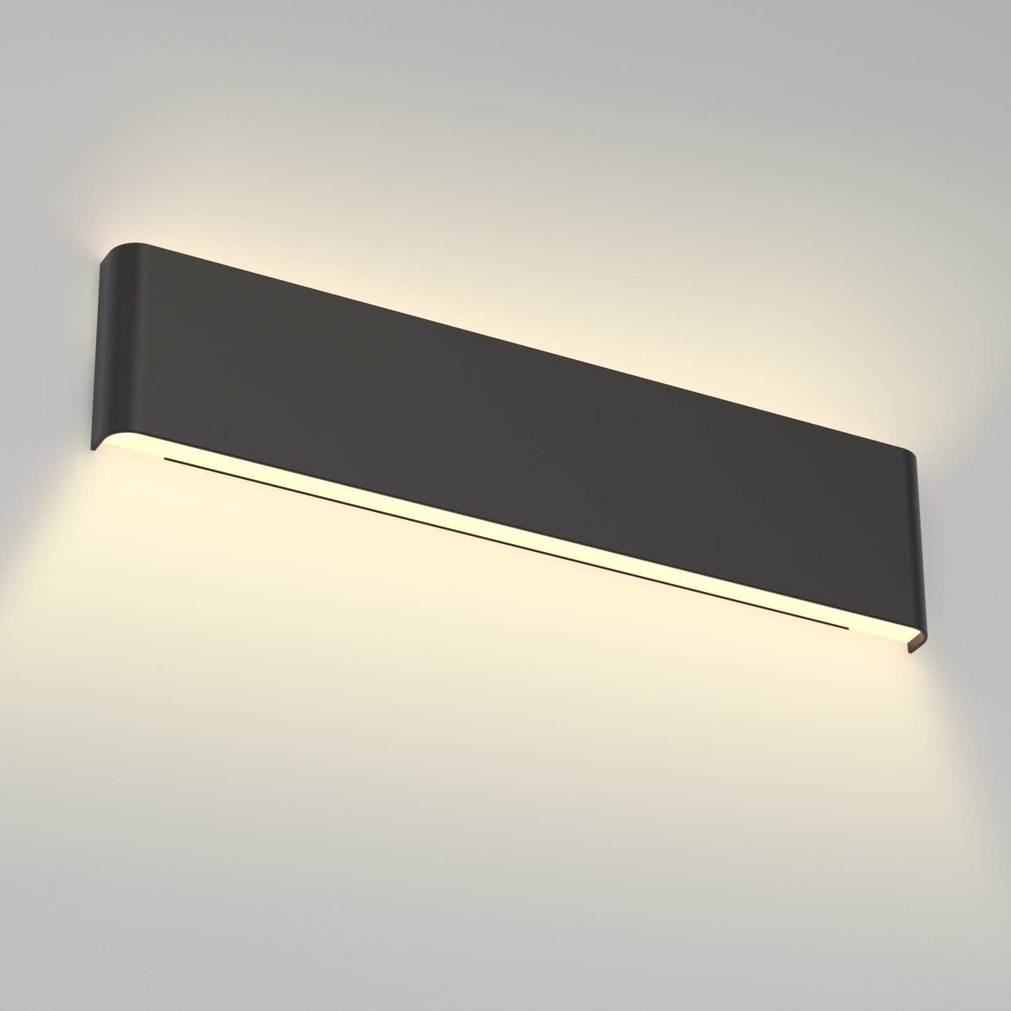 Aipsun LED Wall Sconce, 20W, 24in, Aluminum, Warm Light, Model Ca-A065-61-BL-3000K, Indoor Vanity Bar Light, Modern Design