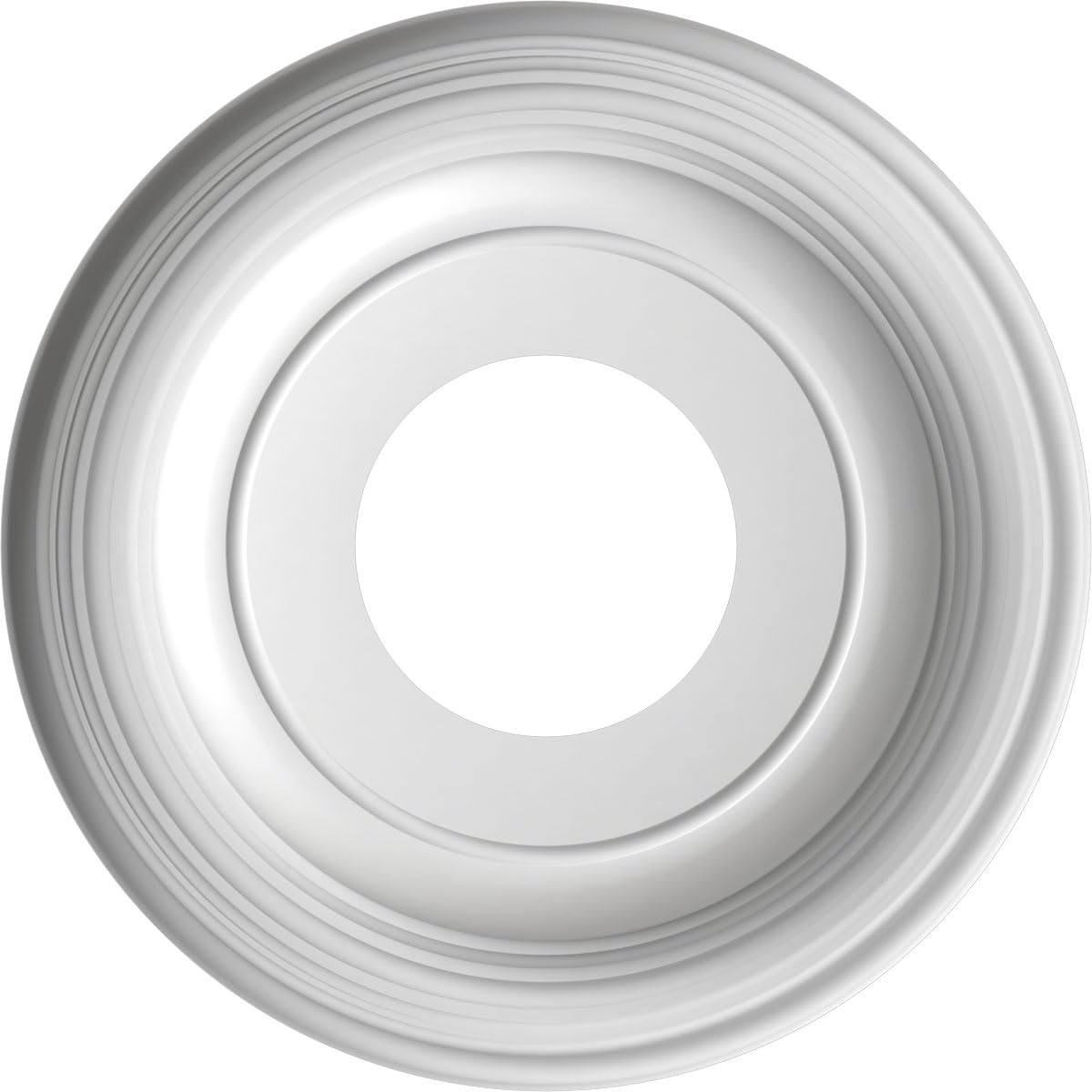 10Od X 3 1/2Id X 1 1/8P Traditional Thermoformed Pvc Ceiling Medallion (Fits Canopies Up To 5 1/2), Textured Metallic Mystic Bro