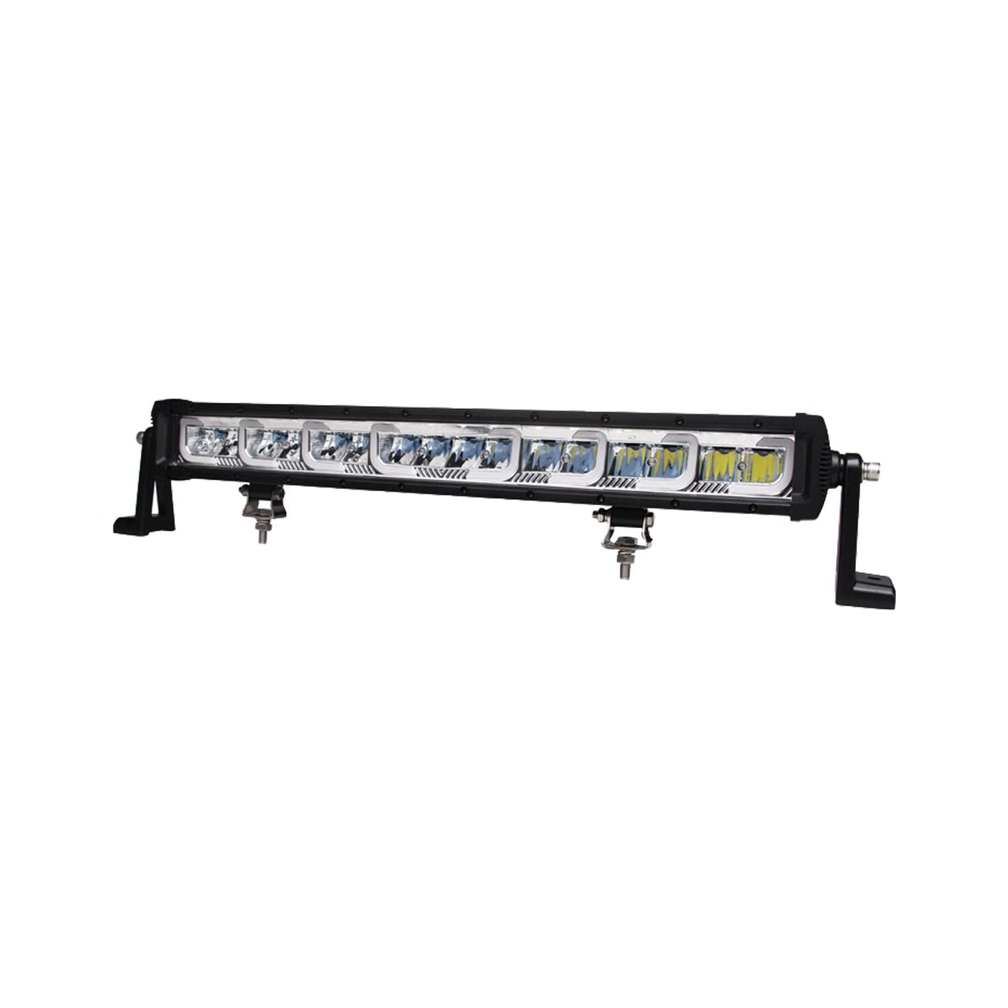 Trailfx 22 Inch LED Light Bar, 128W, 11,520 Lumens, OSRAM Chips, Aluminum, Clear, Model 22SRSAUX