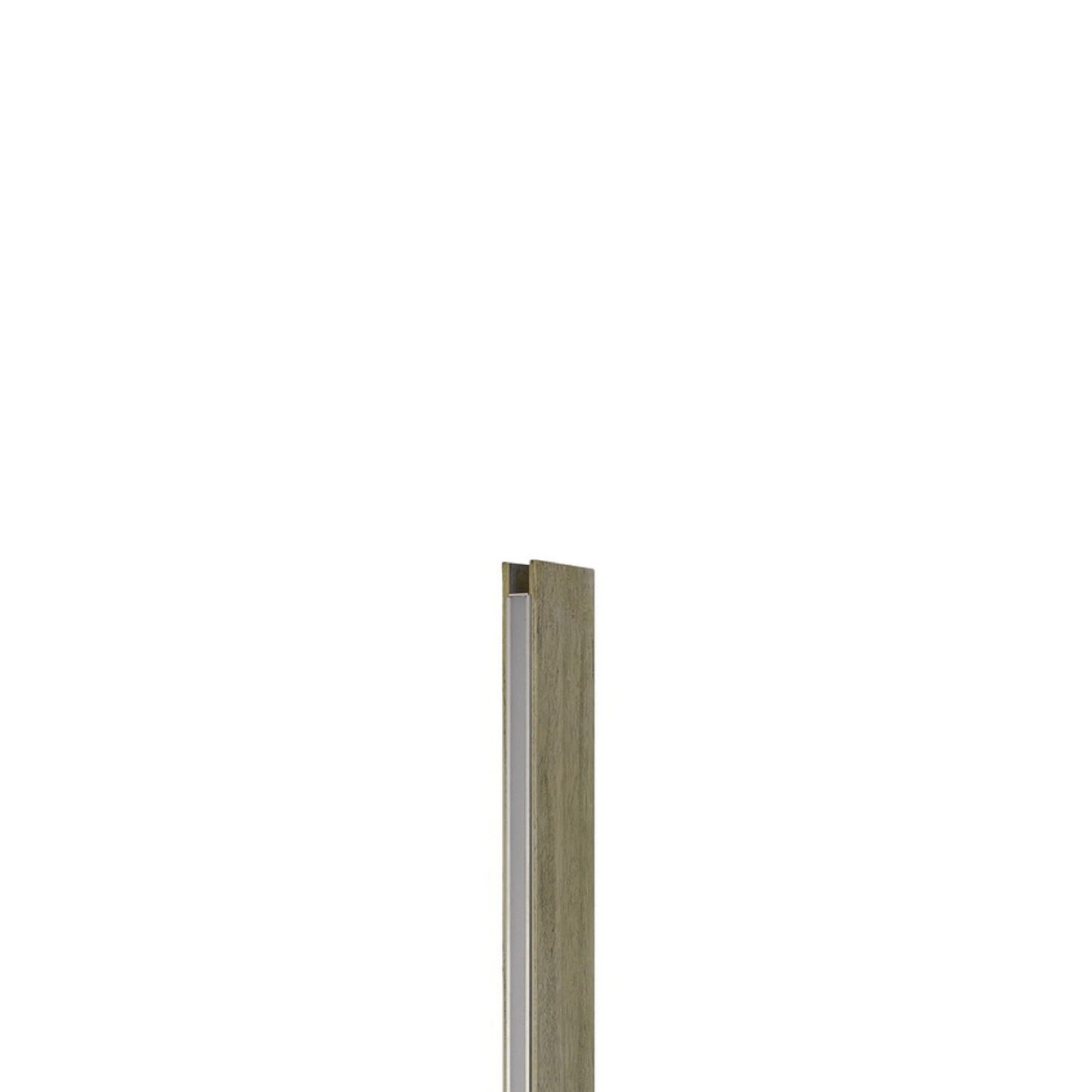 Benzara 61 Inch Wood Floor Lamp, Dimming LED Column, Brown, Model BM271958