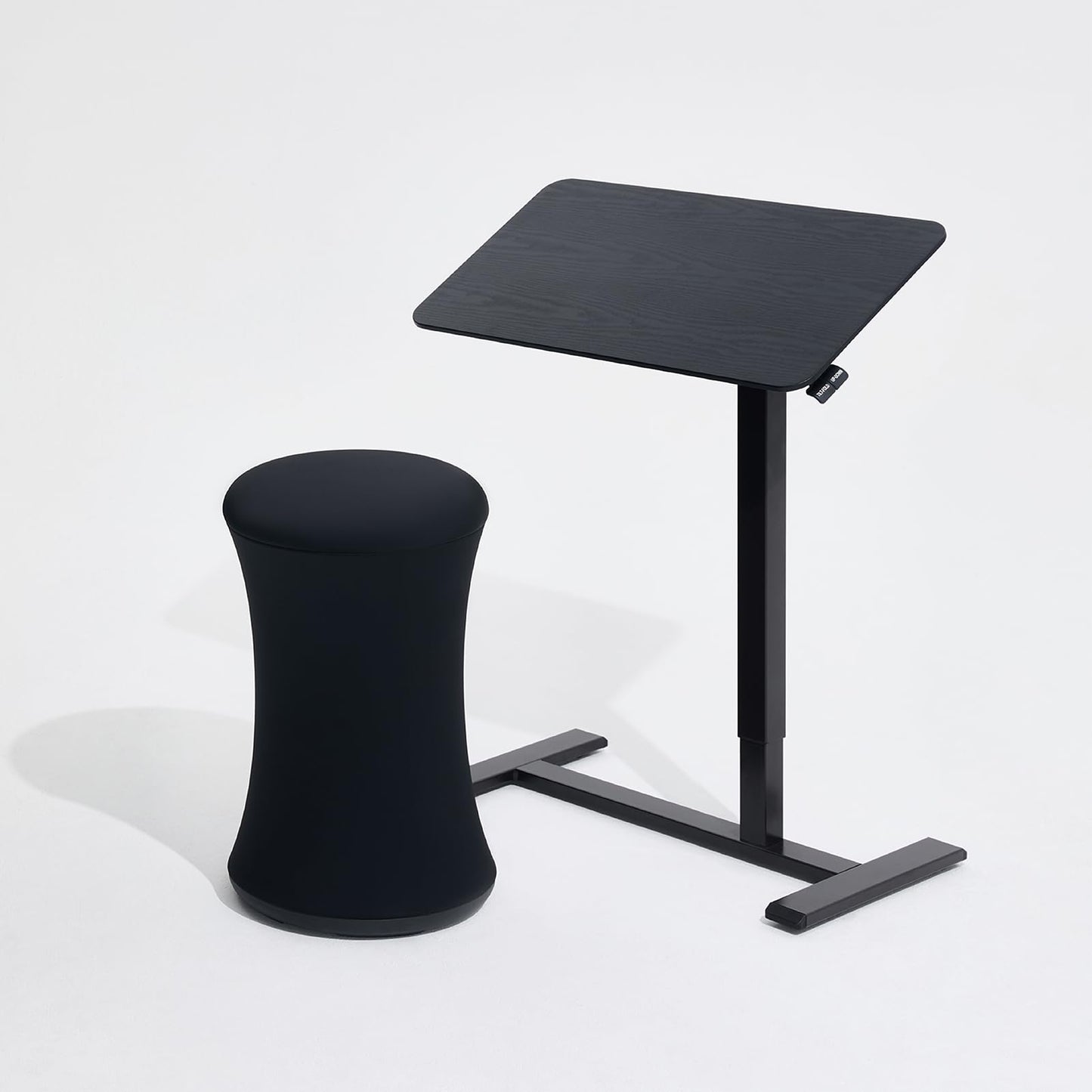 TopJob AnyDesk Nest Pro Sit Standing Desk, Portable Folding Stand Desk with Hidden Wheels, Computer Workstations, Home Use, Couch Side Table, Bedside Table, Kitchen Prep Table, Cordless (Black)