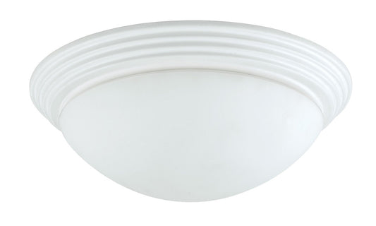 Cal Lighting Traditional Ceiling Mount Light, Metal, 14inL x 14inW x 4.5inH, White, Model CALLA-181M-WH