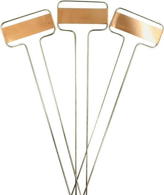 Pack of 30 Copper Plant Labels for Garden, Metal Plant Markers Nameplate, Plant Tags for Outdoor and Potted Plants (5" x 2.6")