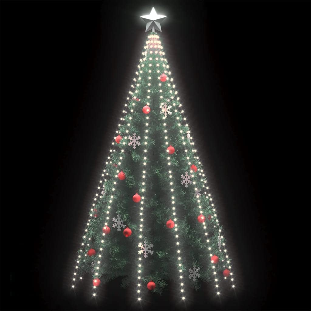 vidaXL LED Tree Lights, 500 Cold White LEDs, USB Connection, Weatherproof, Indoor/Outdoor Use, Model 328896
