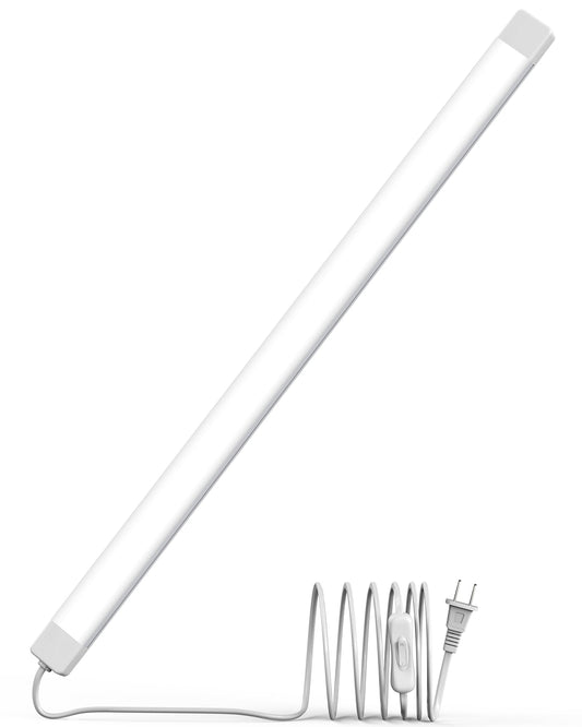 Asoko 25Inch Under Cabinet Lights Plug And Play Under Counter Lighting 6000K Cool White With 1000Lm Super Bright Etl Light Bar With On/Off Switch For Kitchen Under Desk Workbench