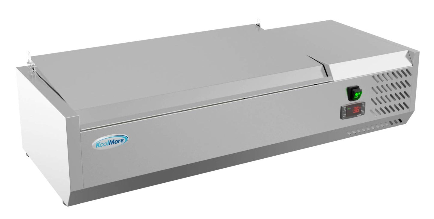 KoolMore SCDC-3P-SG Commercial-Refrigerator, 40 Inch, Silver