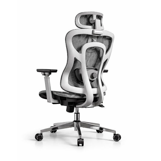 Logicfox Ergonomic Office Chair for Long Hours,High Back Mesh Chair with Adaptive Thoracic & Lumbar Support,3D Adjustable Armrests and Headrest,Designed for 8–10 Hour Workdays