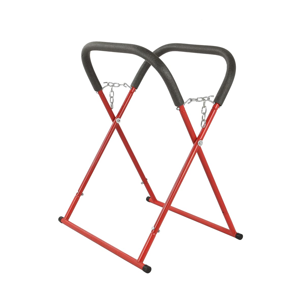 K Tool International 79750 Automotive Fender Stand for Garages, Repair Shops, and DIY, 41" x 43" x 35", 500 lbs. Capacity, Adjustable, Padded, Powder-Coated Tubular Steel, Rubber Feet, Red/Black
