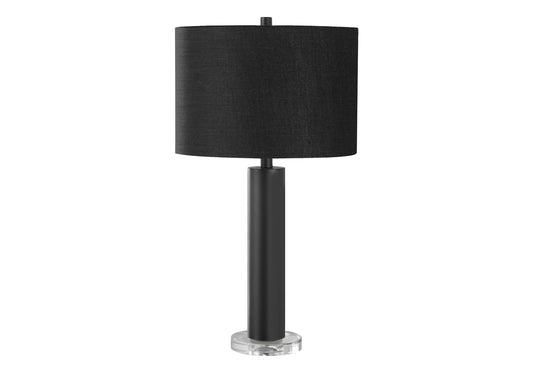 Monarch Specialties Table Lamp, Contemporary Black Metal, 28in H, 15in L x 15in W, Model I 9658