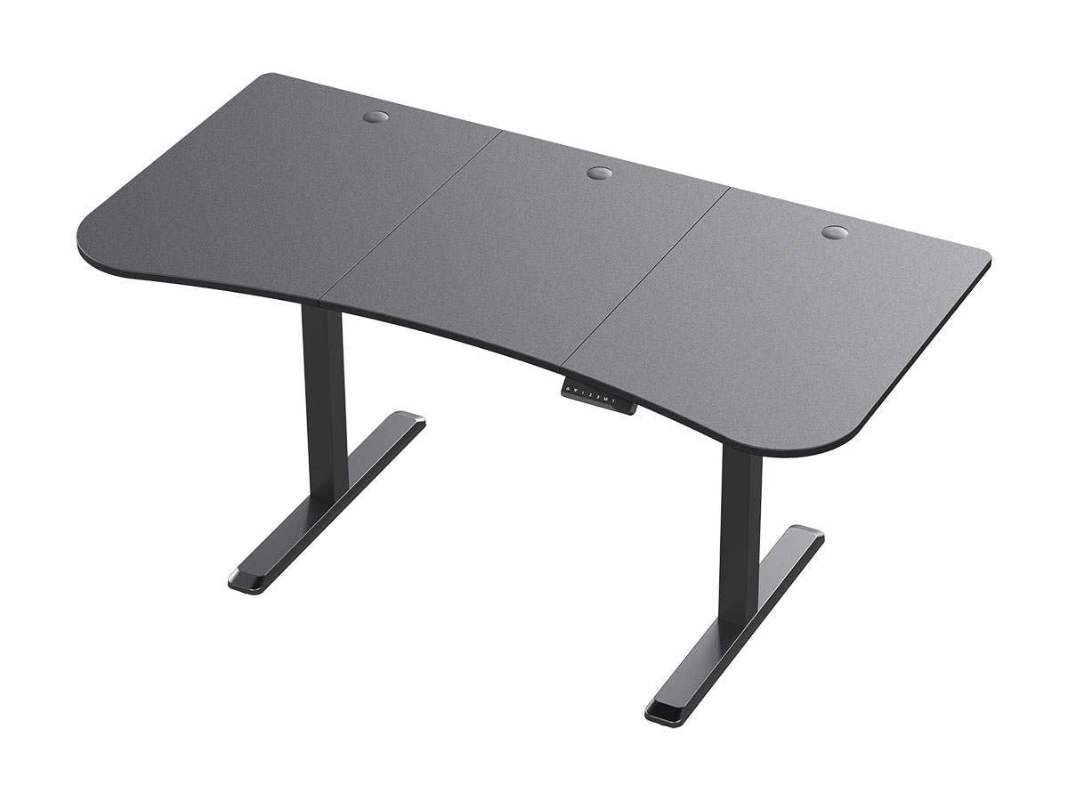 Monoprice Height Adjustable Sit-Stand Riser Table Desk Frame - Black with Electric Single Motor, Compatible with Desktops from 39 Inches Up to 63 Inches Wide - Workstream Collection