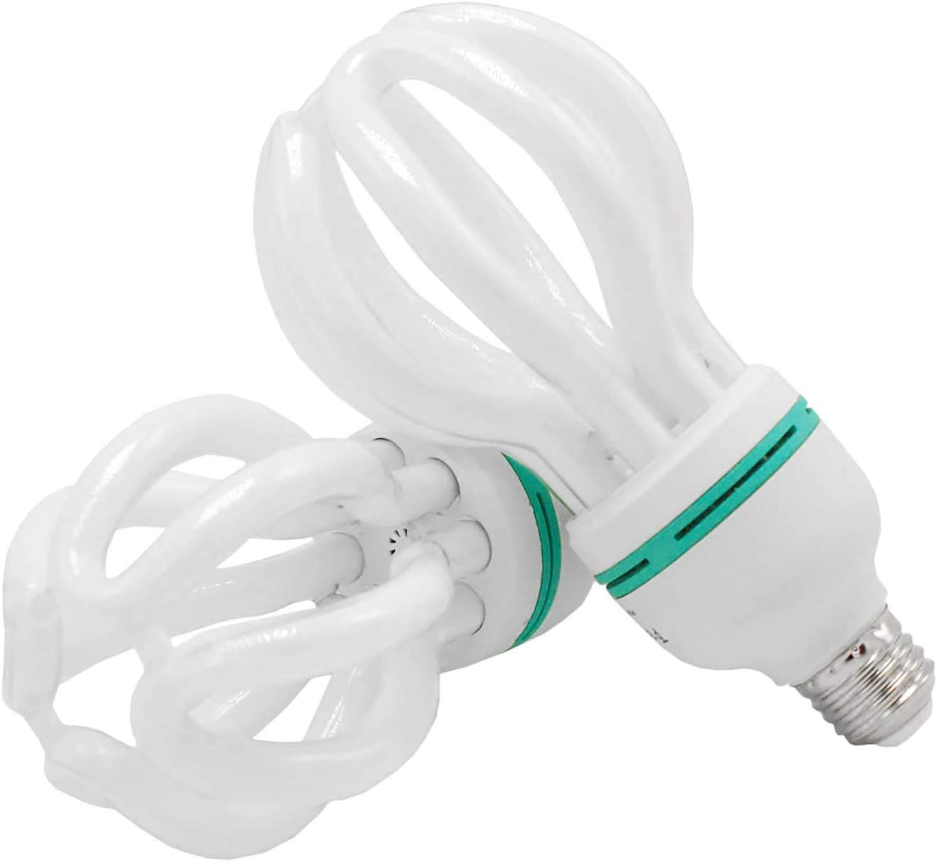 eTopLighting |2pack| 50 Watt Full Spectrum Photography Lighting Photo Studio Light Bulb, 5500K CFL Daylight Balanced