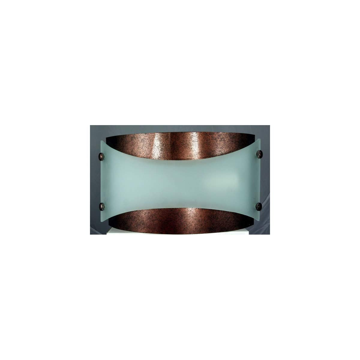 Cal Lighting Wall Lamp, Rust Finish, Metal, 3inL x 12inW x 7inH, Model LA-164-RU, Orange