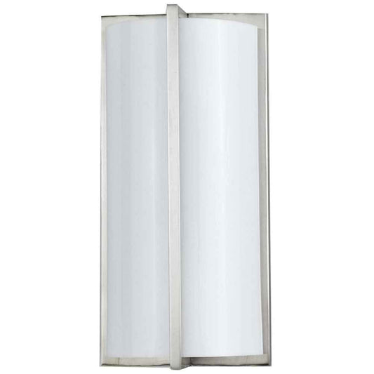 Cal Lighting LA-177-BS Transitional Wall Lamp, Metal, Silver, 10.4in x 16in x 15.1in