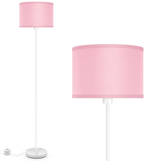 Floor Lamps  Standing Lamp  58  Tall Floor Lamp With Pink Lampshade  Foot Pedal Switch  Modern Bright Floor Lamps For Living Room/Bedroom/Classroom/Kids Room  Pink Light For Girls  Gift(No Bulb)