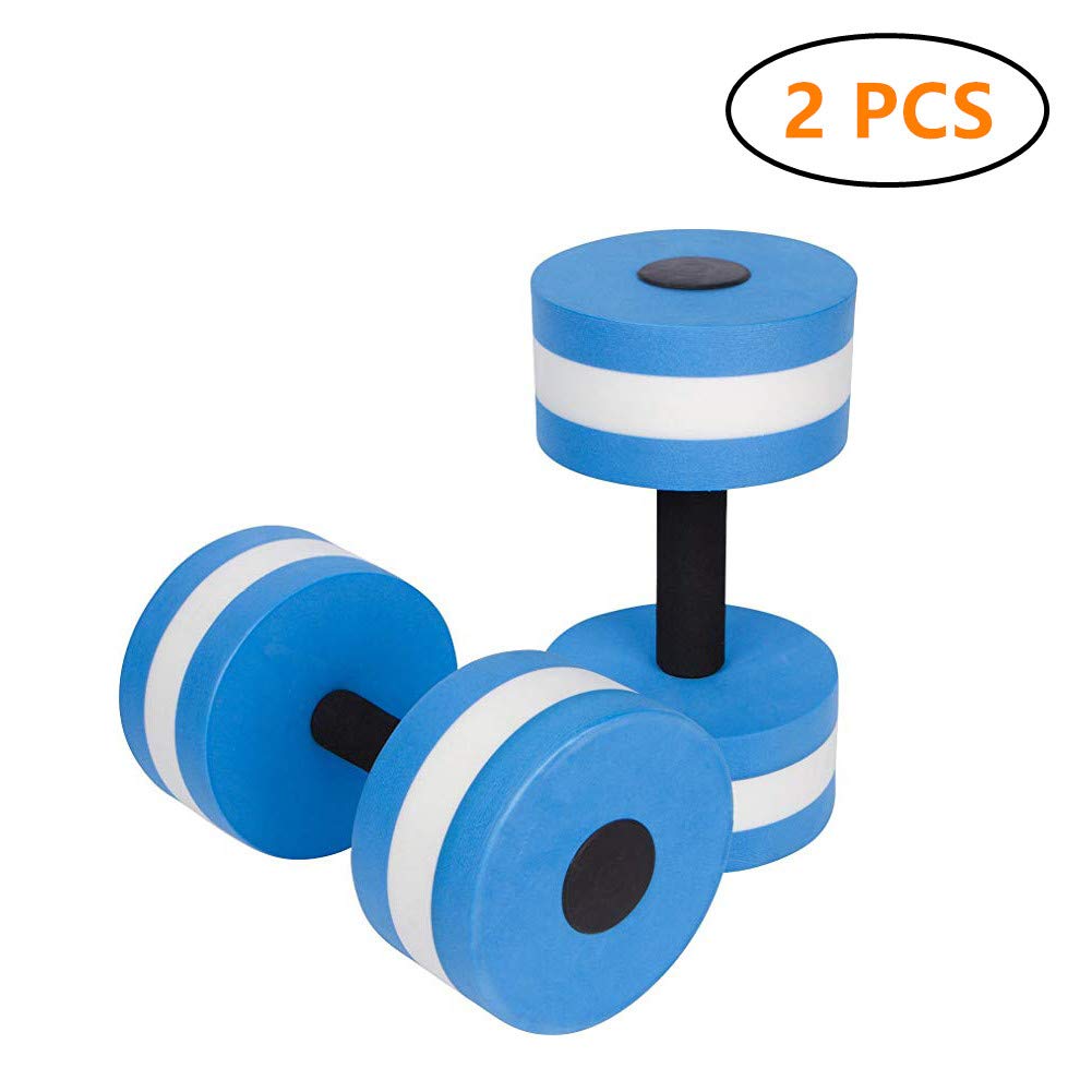 BigBoss Sports Aquatic Exercise Dumbbells Aqua Fitness Barbells Exercise Hand Bars-Set of 2