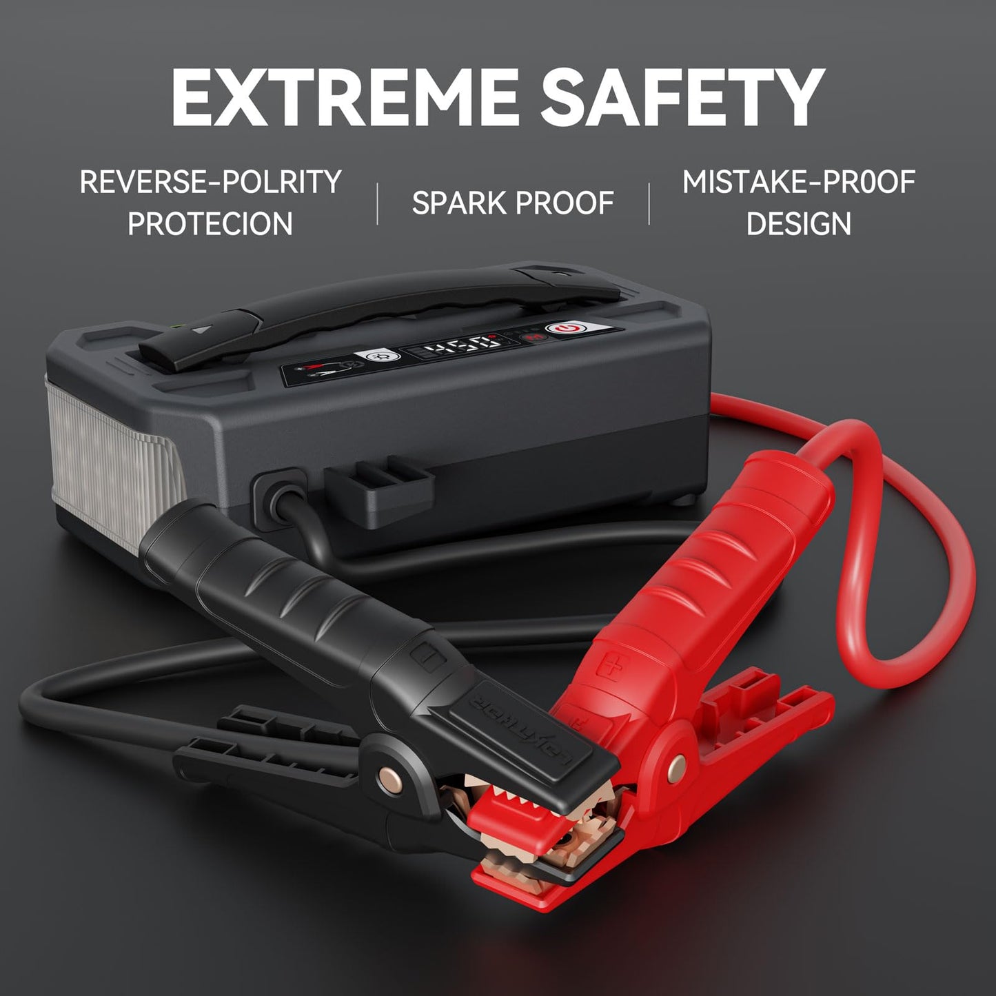 LOKITHOR J5000 PRO Jump Starter with ConnectMax, 5000A LiFePO4 Car Starter Battery for 12L Gas and 10.0L Diesel Engines, Jump Pack with 100W Two-Way Fast Charging, Super-Safe and 2000 Cycle Life