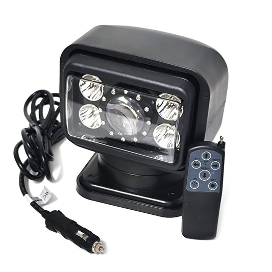 6 Inch 70W Led Search Light With Remote Control 360 Degrees Rotating 9-32V Magnetic Base Work Light Spot Driving Fog Light For Hunting Camping Offroad Truck Boat Fishing